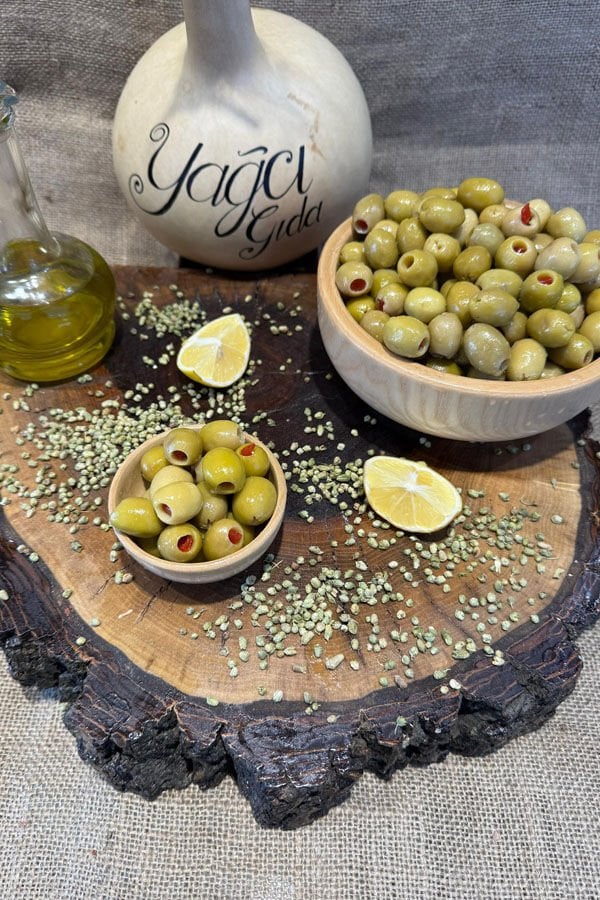 Biberli Dolma Zeytin Dökme(500GR)